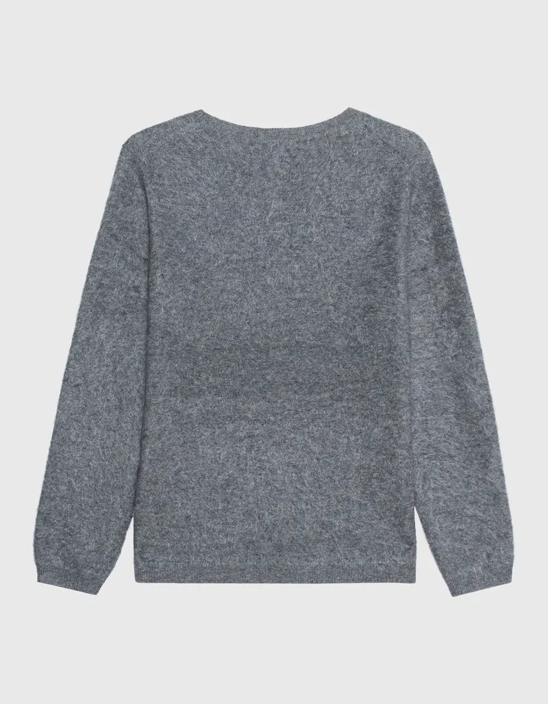 Fuzzy Kaschmir-Pullover Kairo