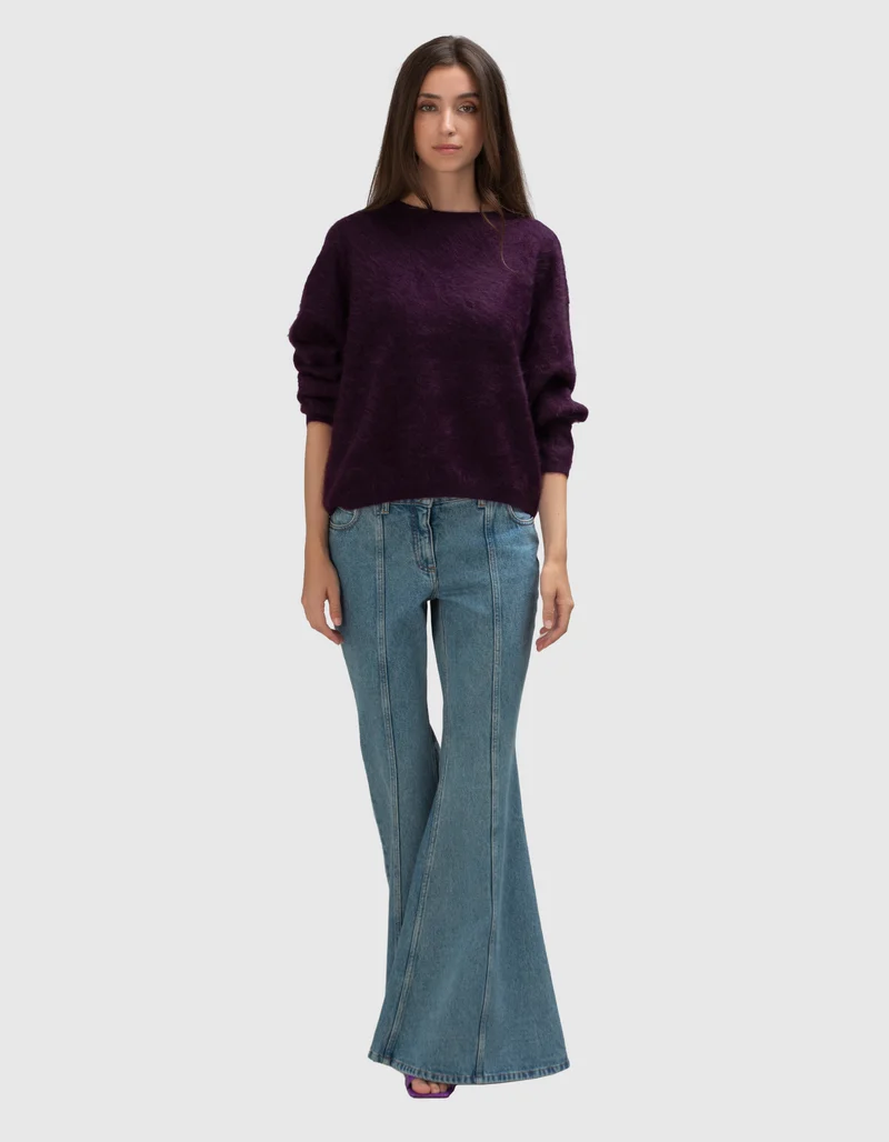 Oversize Fuzzy Kaschmir-Pullover Alexandria