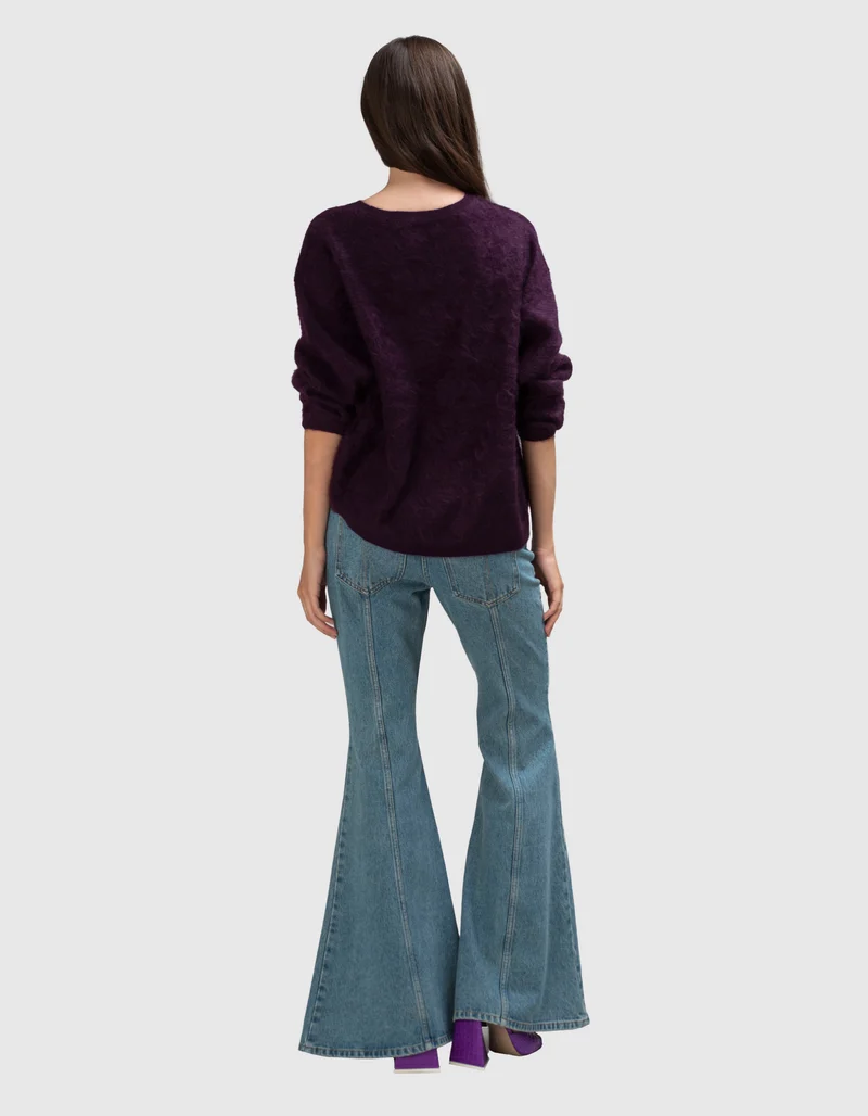 Oversize Fuzzy Kaschmir-Pullover Alexandria