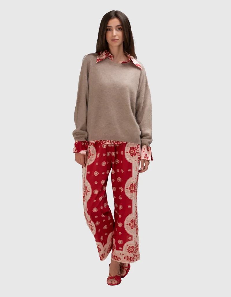 Oversize Fuzzy Kaschmir-Pullover Alexandria