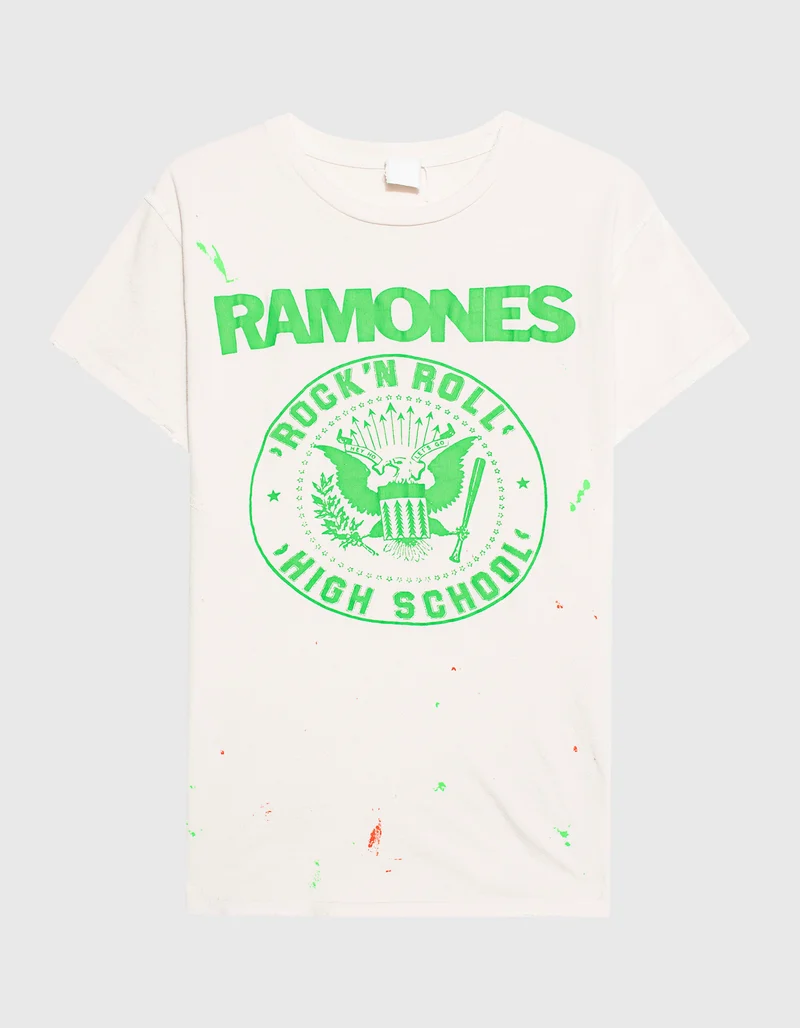 Bedrucktes Oversize T-Shirt Ramones
