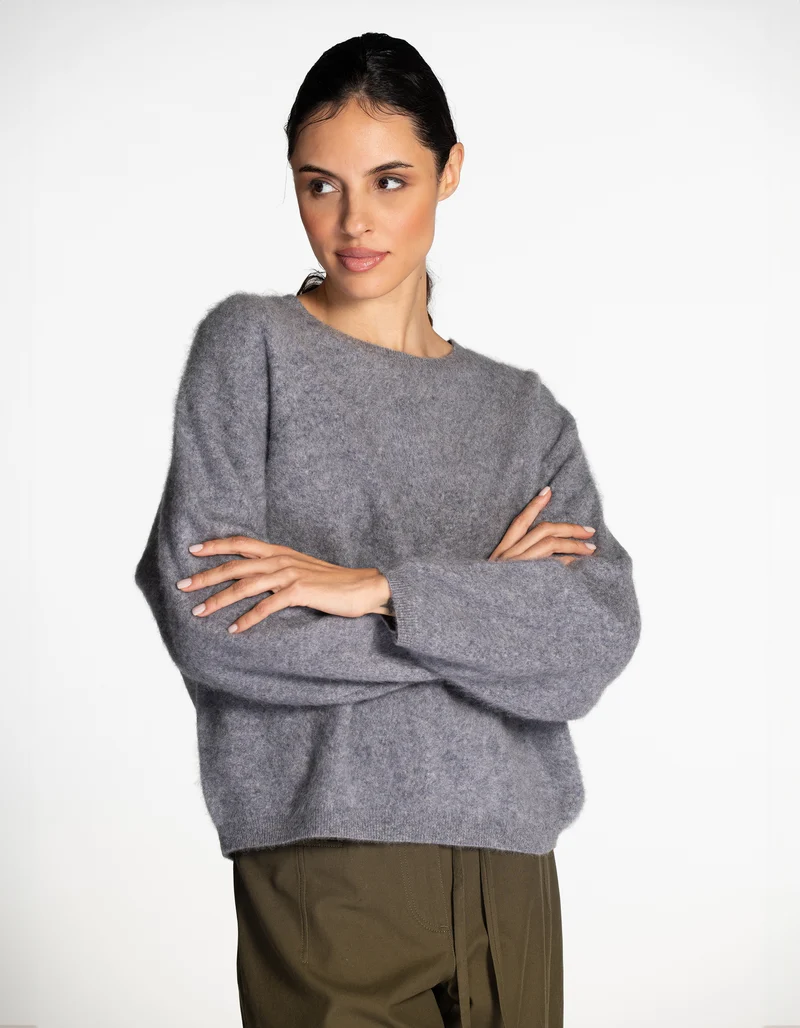 Oversize Fuzzy Kaschmir-Pullover Alexandria