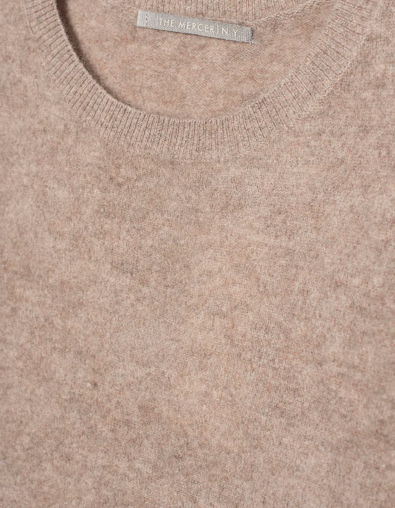 Fuzzy Kurzarm-Kaschmir-Pullover Hurghada