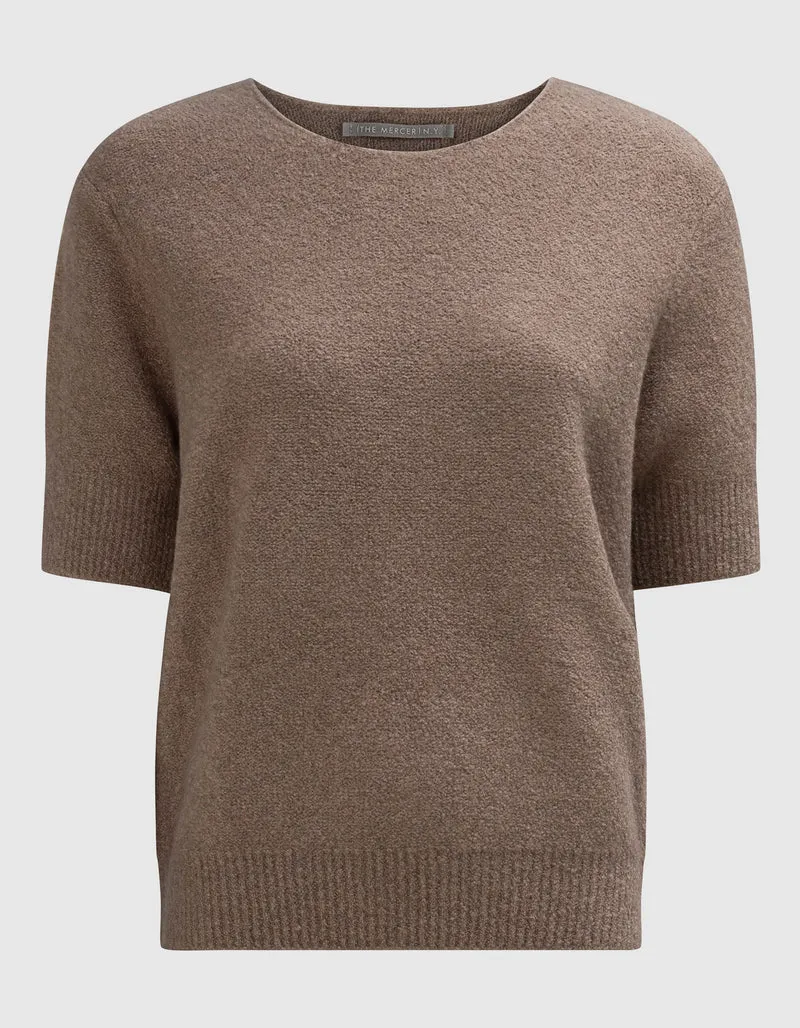 Kurzarm-Kaschmir-Mix Pullover München