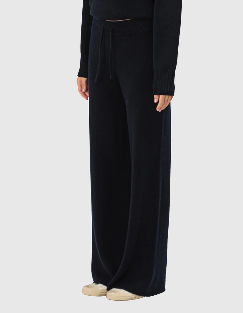 Wide-Leg Kaschmir-Hose