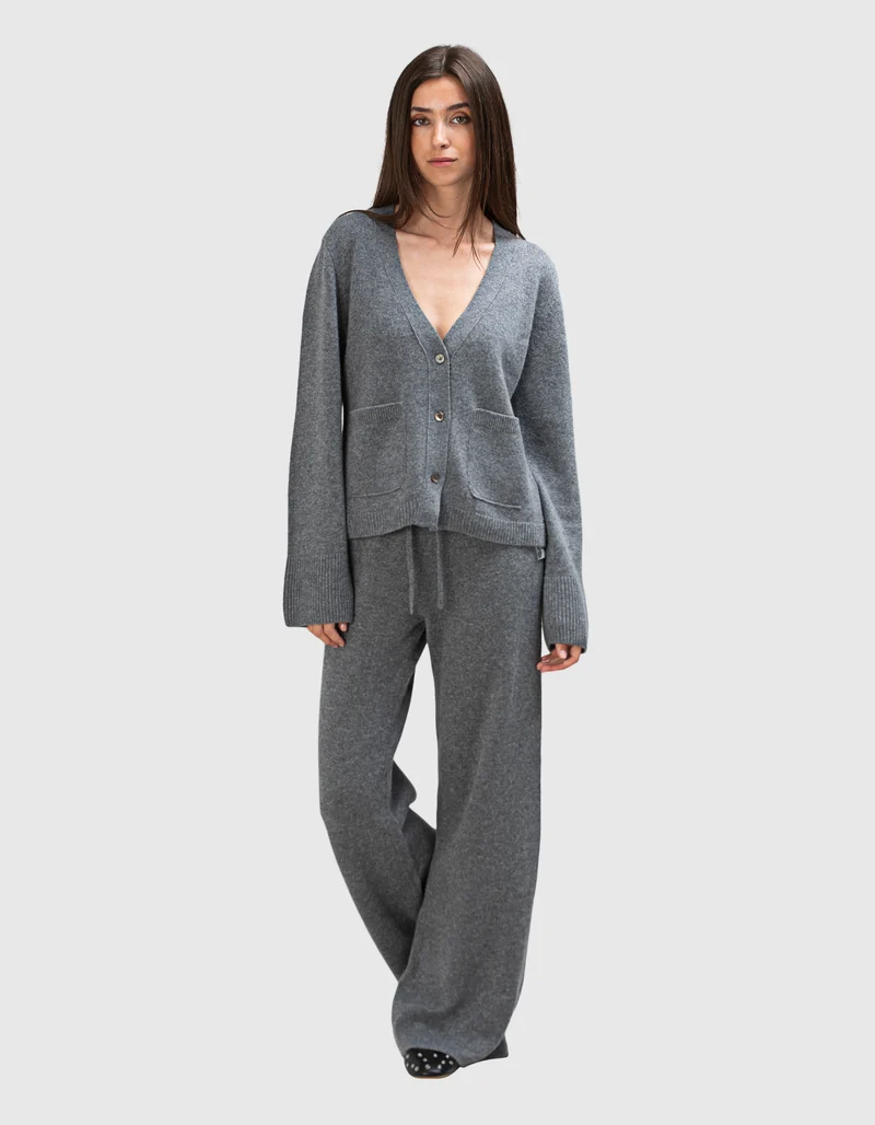 Wide-Leg Kaschmir-Hose