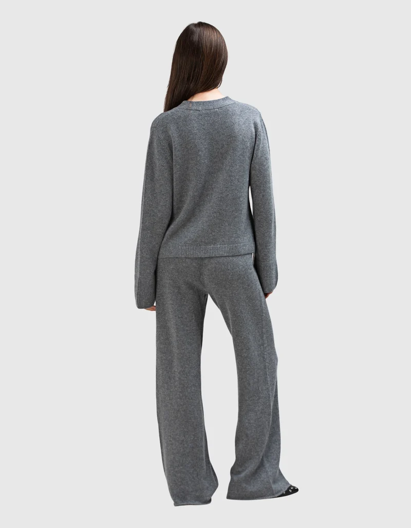 Wide-Leg Kaschmir-Hose