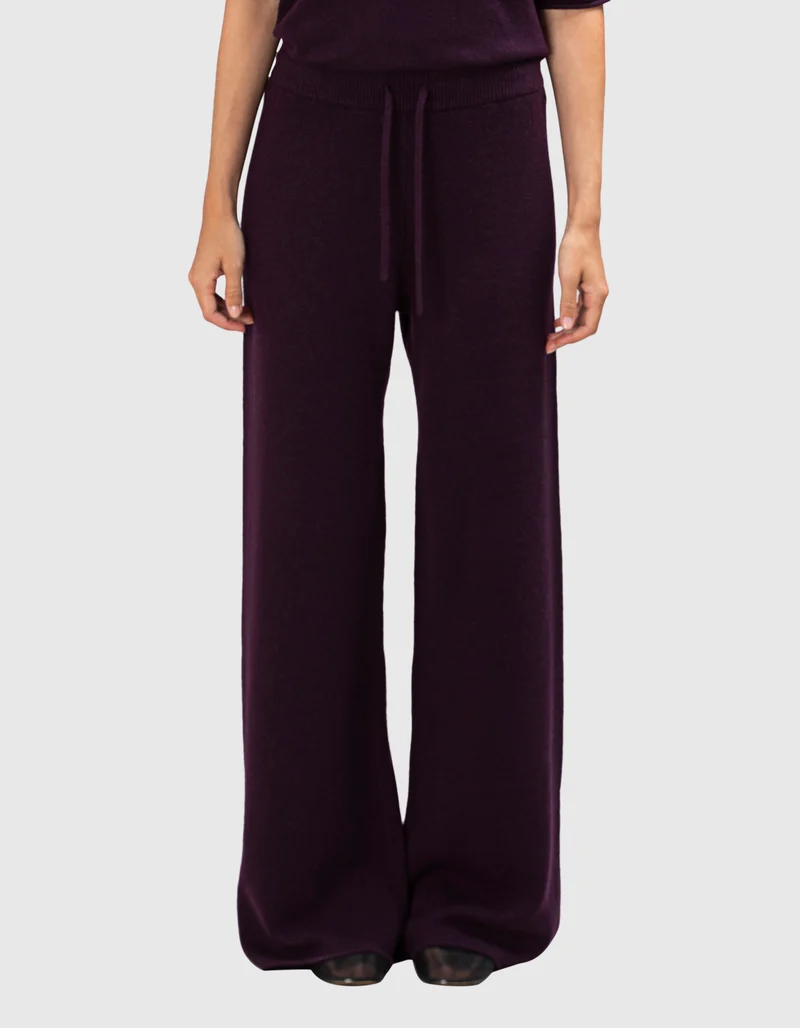 Wide-Leg Kaschmir-Hose