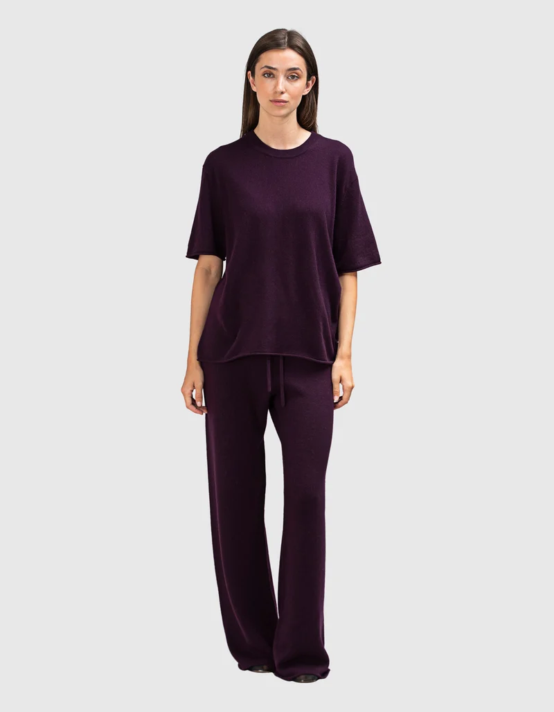 Wide-Leg Kaschmir-Hose