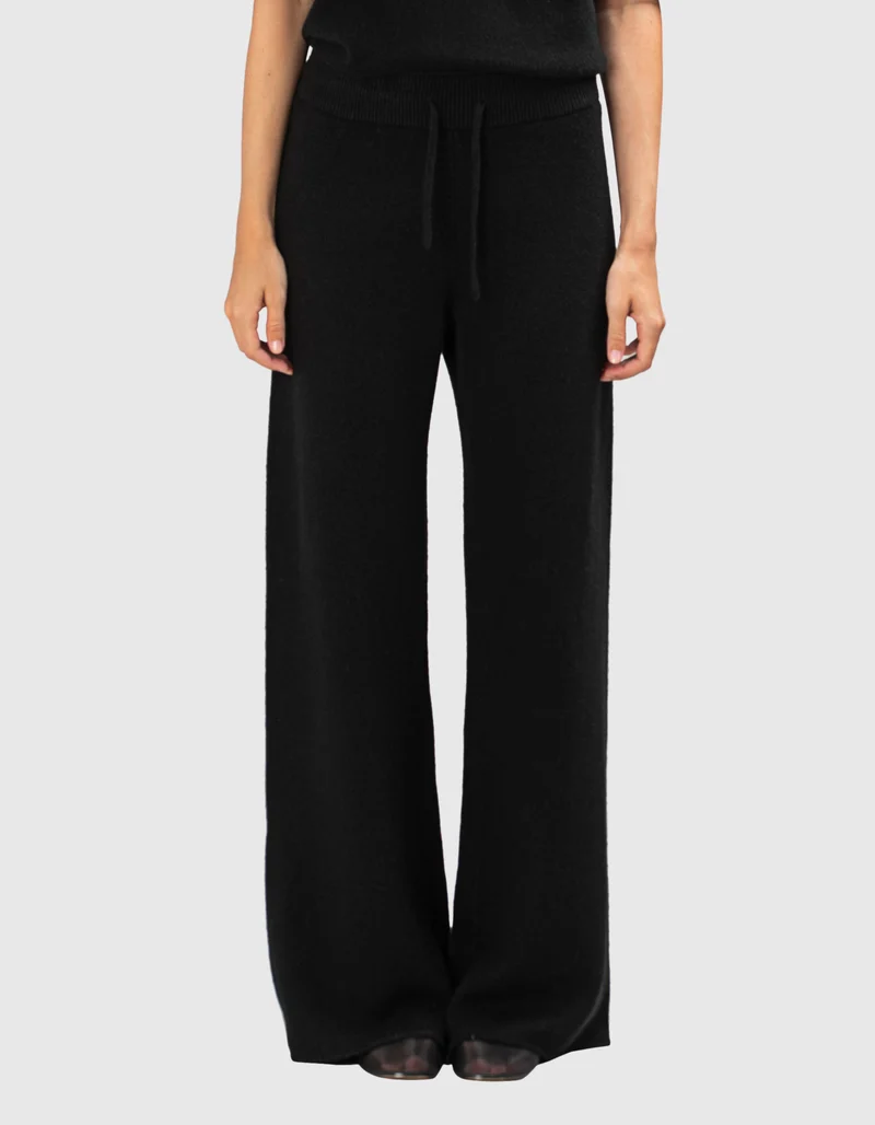 Wide-Leg Kaschmir-Hose