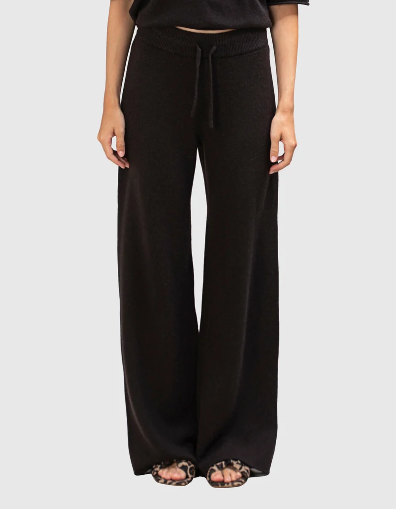 Wide-Leg Kaschmir-Hose