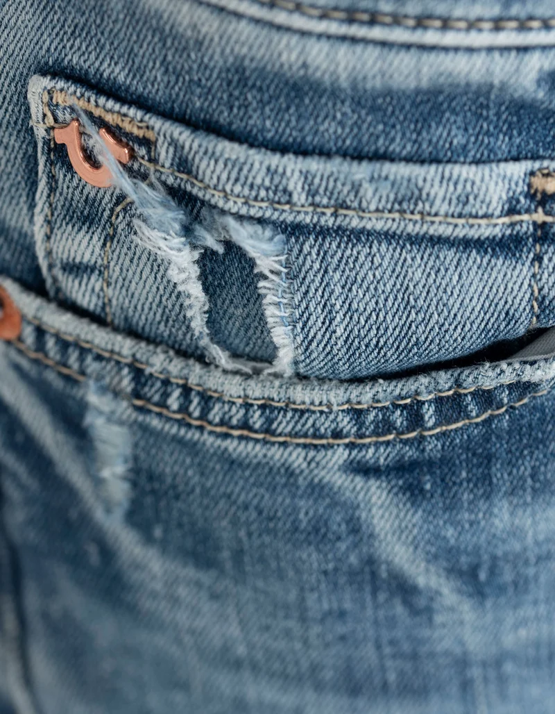 Washed-Out Flared-Leg Jeans Mija