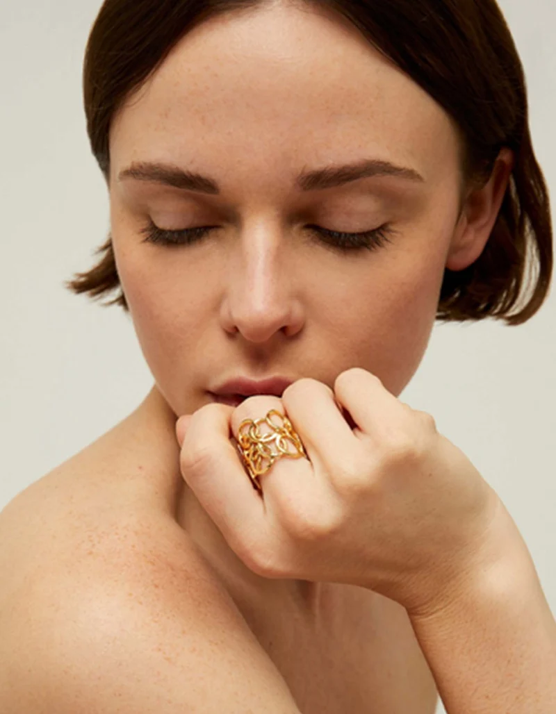 Vergoldeter Ring Olympie