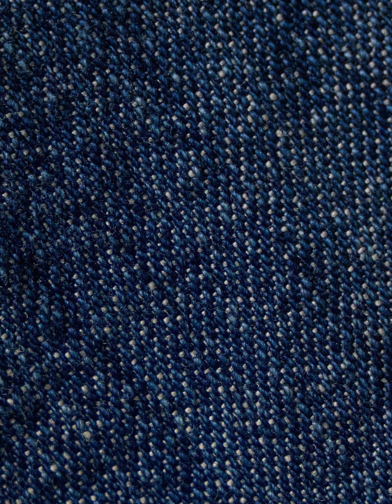 High-Low Jeans-Rock mit offenem Saum