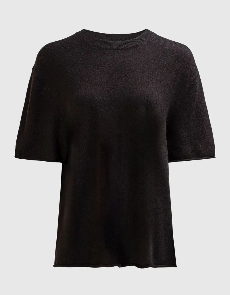 Kurzarm Kaschmir-Pullover Bolton