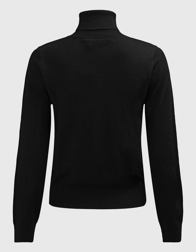 Feinstrick Rollkragen-Pullover Kopenhagen aus Merinowolle
