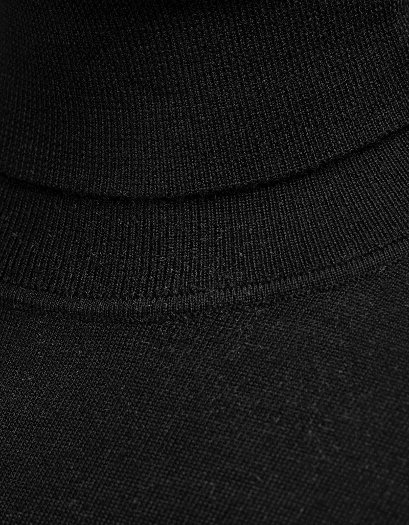 Feinstrick Rollkragen-Pullover Kopenhagen aus Merinowolle
