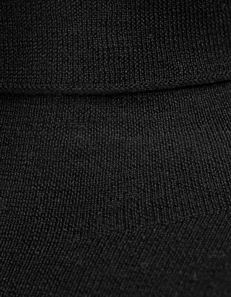 Feinstrick-Rollkragen-Pullover aus Merinowolle
