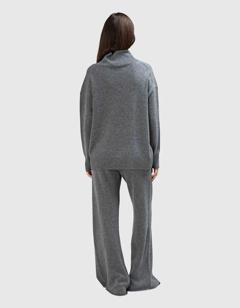 Oversize Kaschmir-Rollkragen-Pullover Lugano