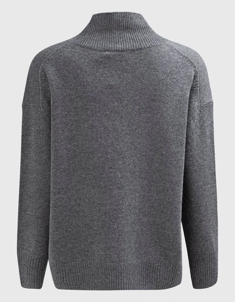 Oversize Kaschmir-Rollkragen-Pullover Lugano
