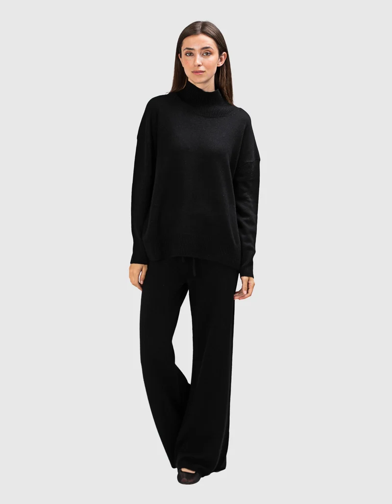 Oversize Kaschmir-Rollkragen-Pullover Lugano