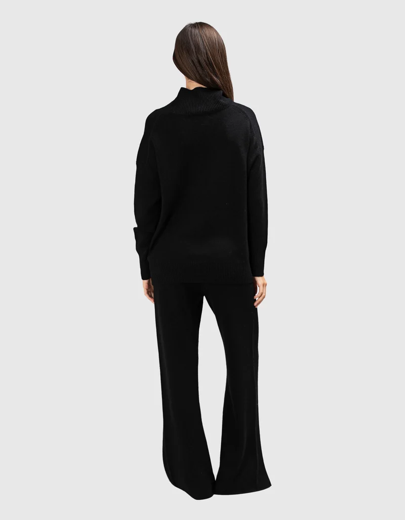 Oversize Kaschmir-Rollkragen-Pullover Lugano