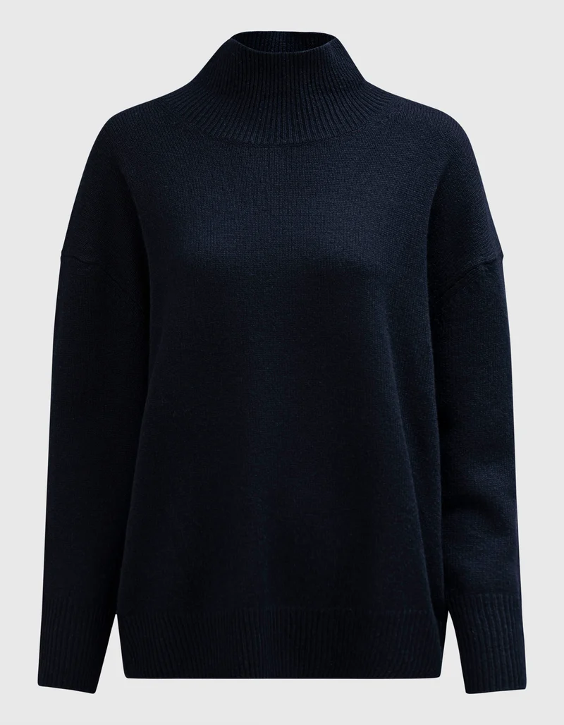 Oversize Kaschmir-Rollkragen-Pullover Lugano
