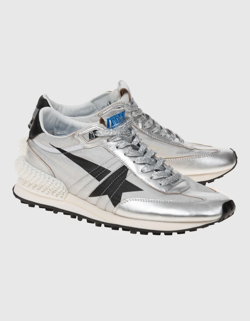 Sneaker Running Marathon mit Leder-Details