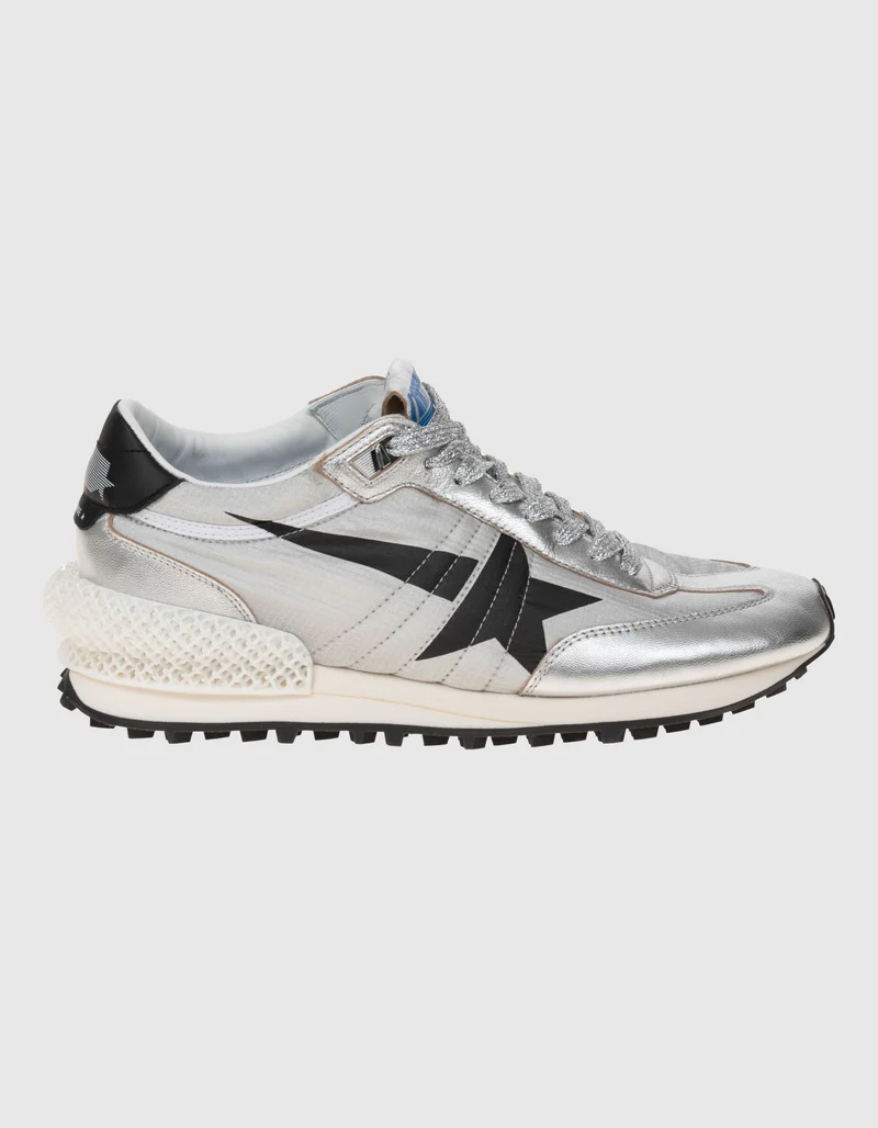 Sneaker Running Marathon mit Leder-Details