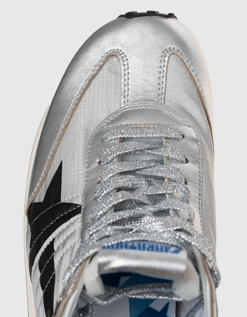 Sneaker Running Marathon mit Leder-Details