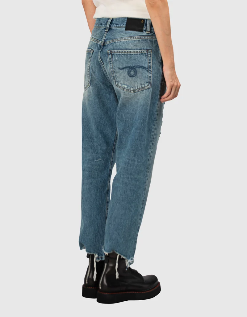 Destroyed Boyfriend Jeans Jean Bain