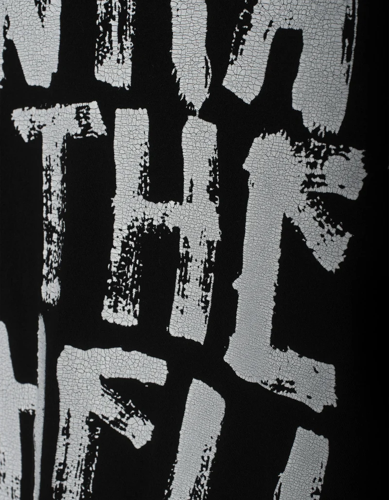 Relaxed T-Shirt What the Hell mit Kaschmir-Anteil