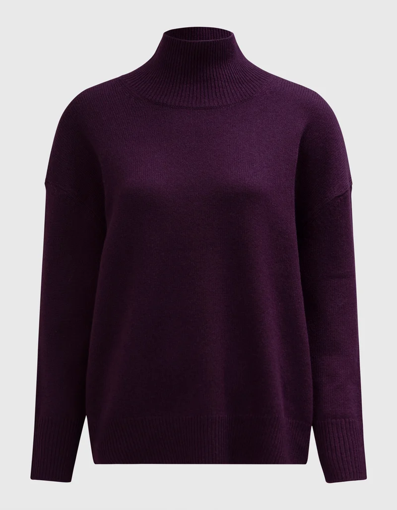 Oversize Kaschmir-Rollkragen-Pullover Lugano