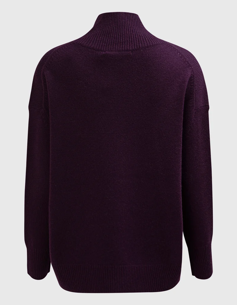 Oversize Kaschmir-Rollkragen-Pullover Lugano