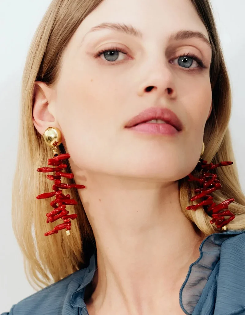 Ohrringe Red Coral
