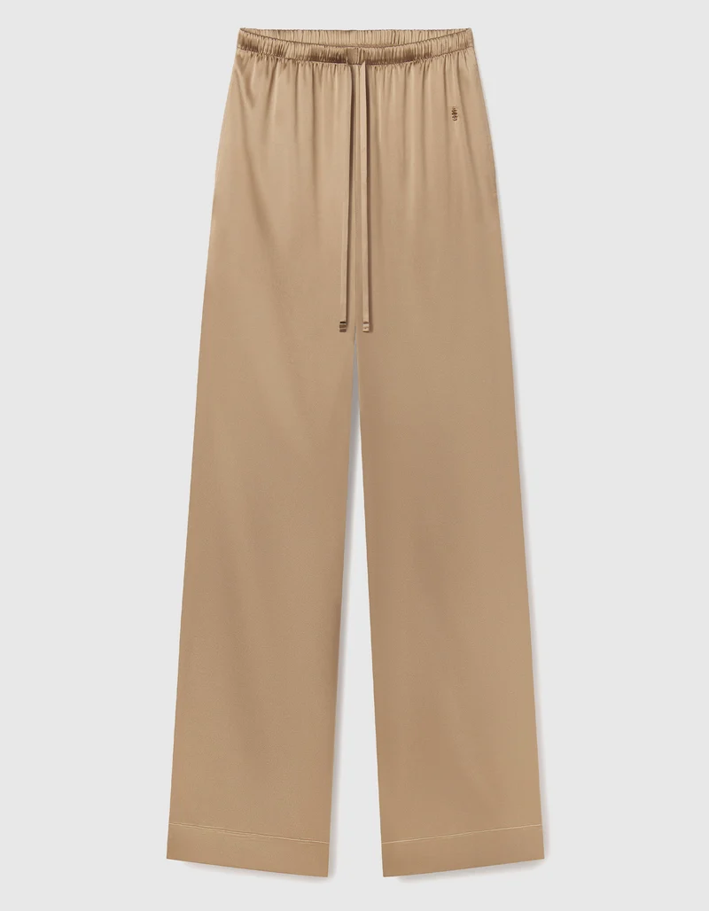 Wide-Leg Seiden-Mix Hose Brody