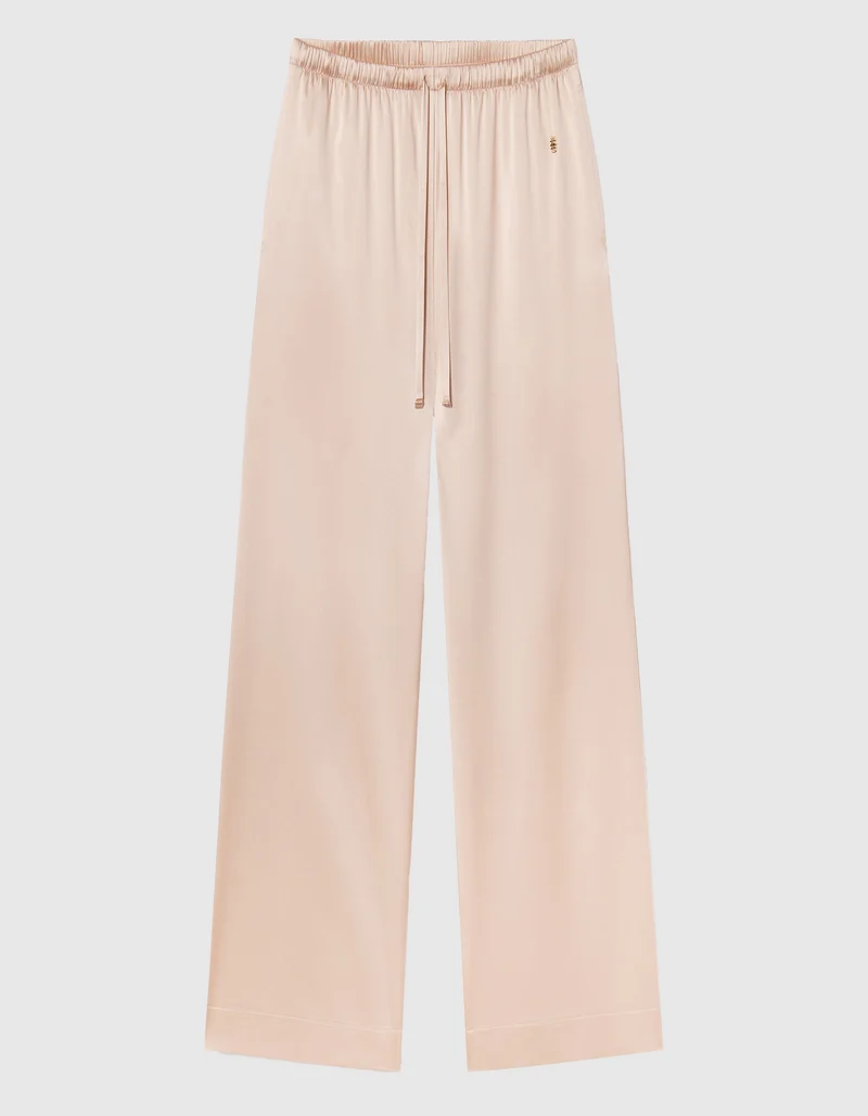 Wide-Leg Seiden-Mix Hose Brody