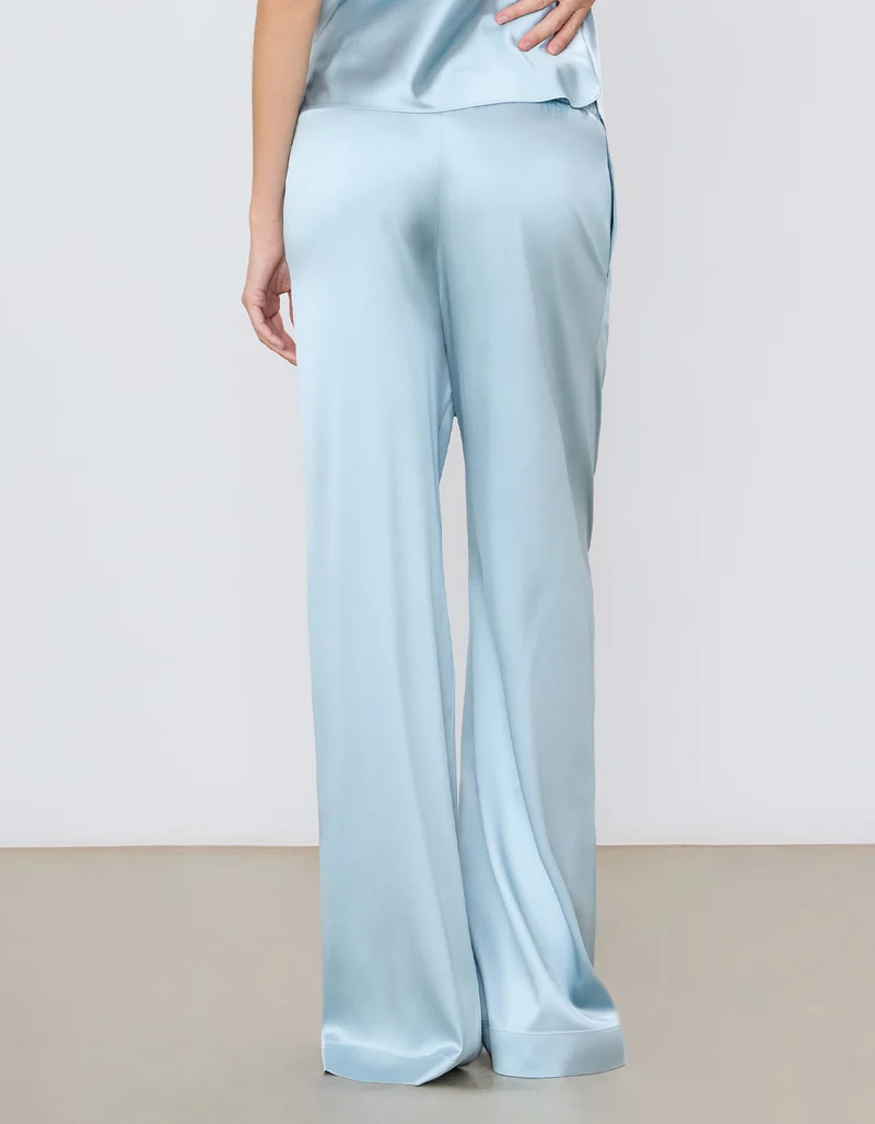 Wide-Leg Seiden-Mix Hose Brody