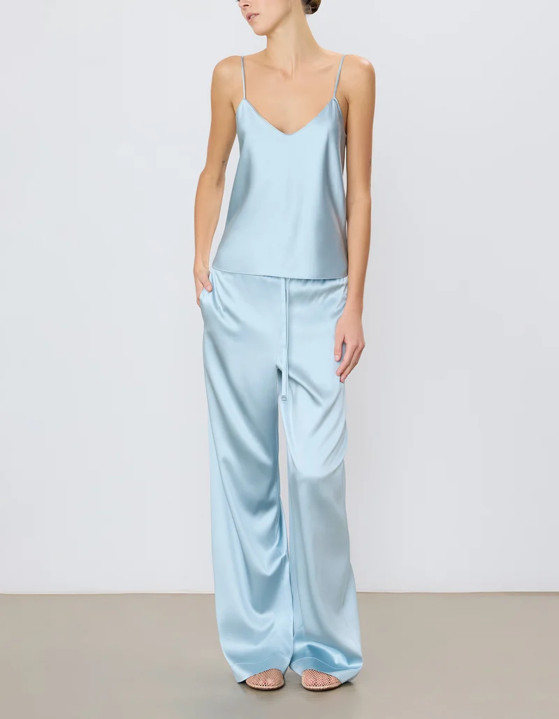Wide-Leg Seiden-Mix Hose Brody