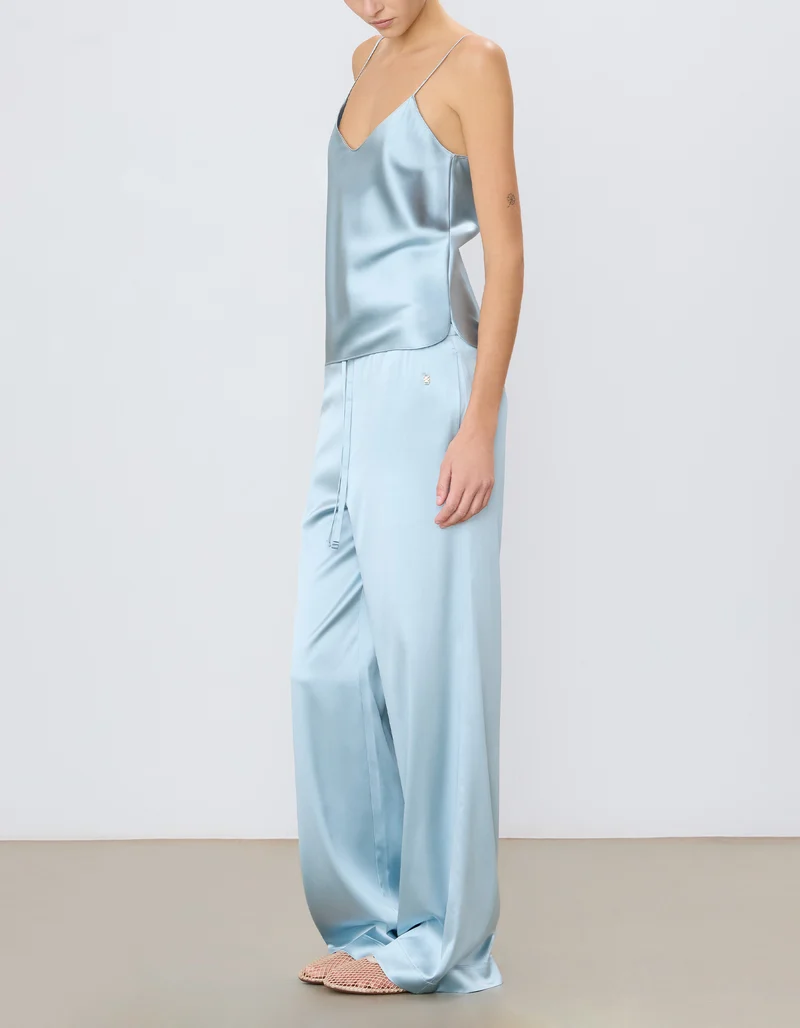 Wide-Leg Seiden-Mix Hose Brody