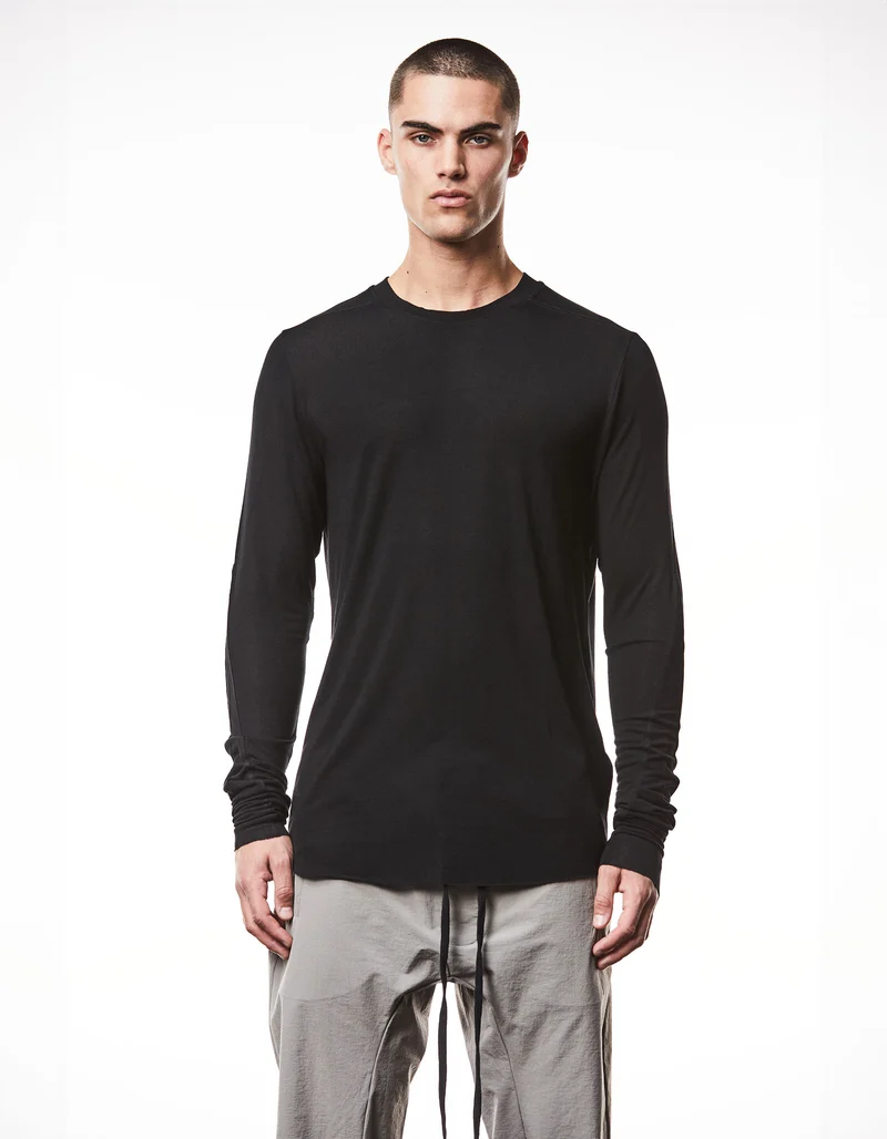 Longsleeve mit offenem Saum