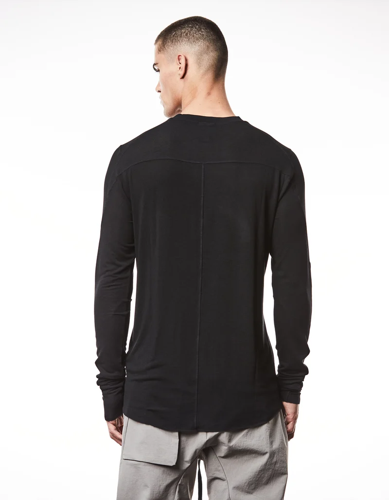 Longsleeve mit offenem Saum