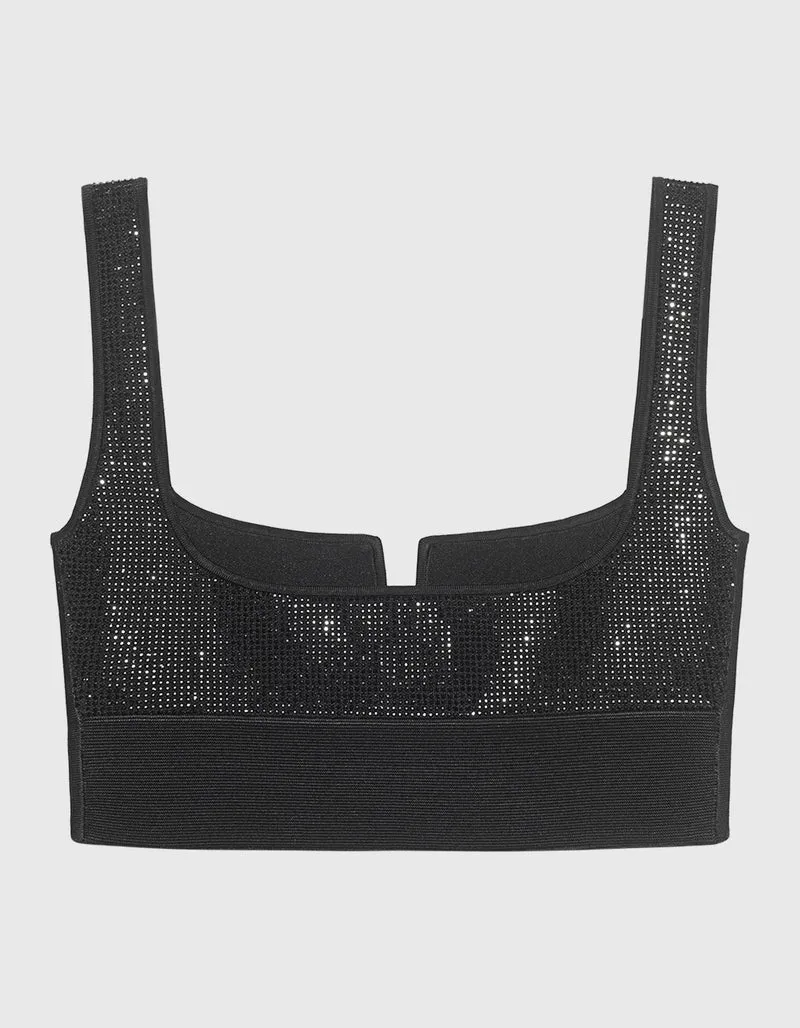 Crop Top Crystal Freya mit Strasssteinen