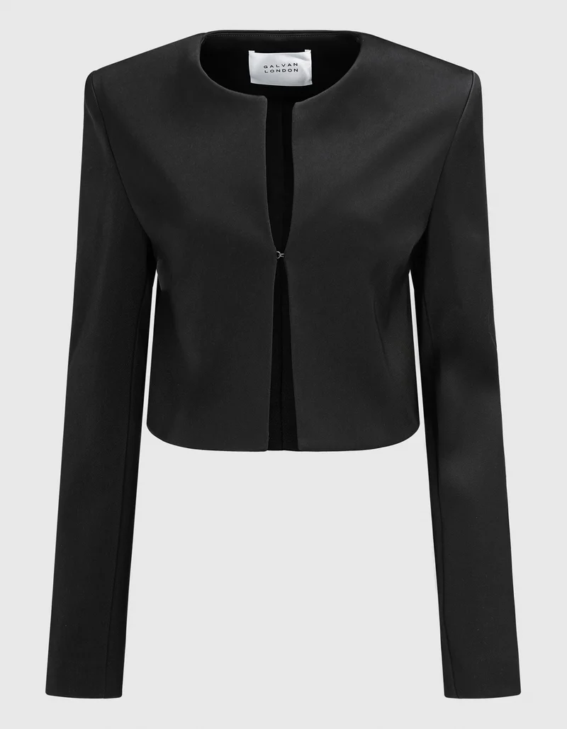 Cropped Blazer Moxie mit gepolsterter Schulterpartie
