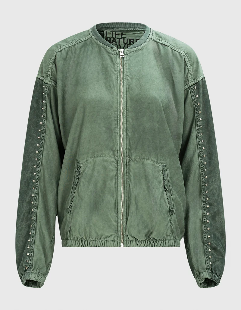 Bedruckte Bomberjacke Satin Home Stud