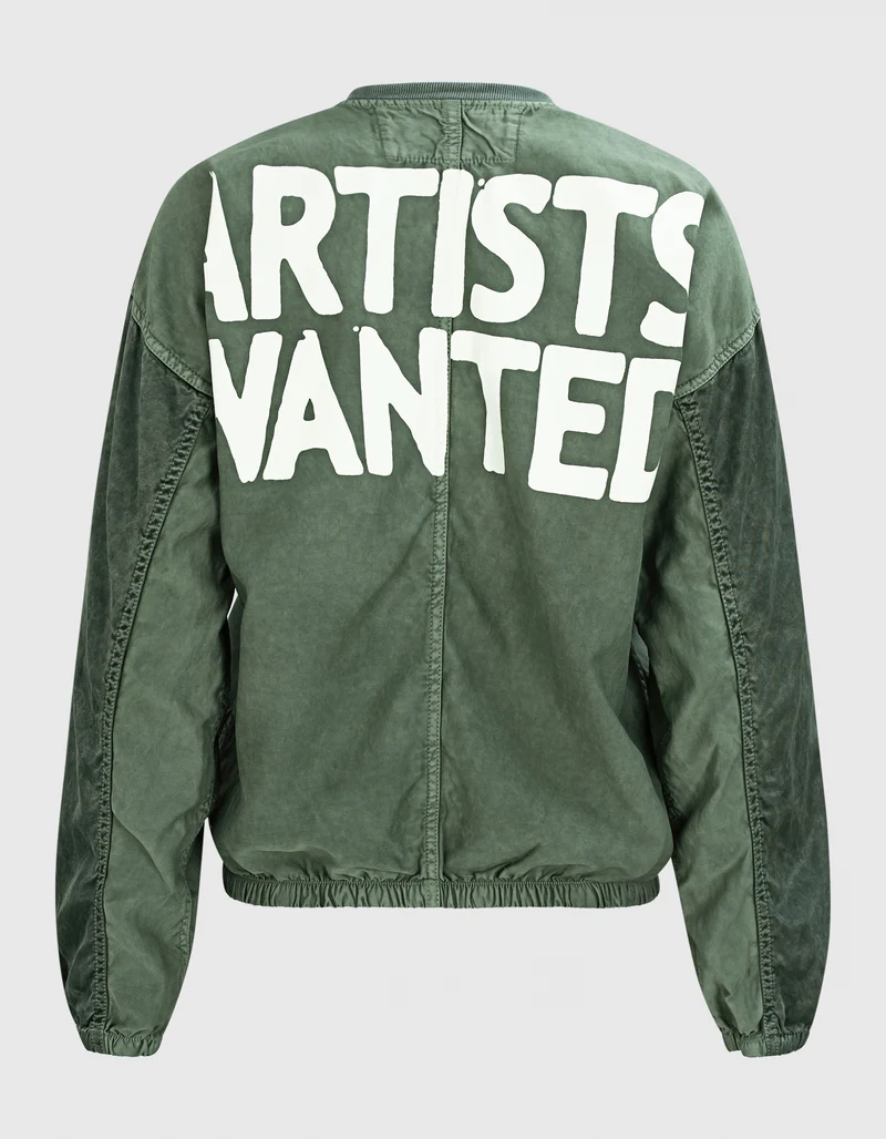 Bedruckte Bomberjacke Satin Home Stud