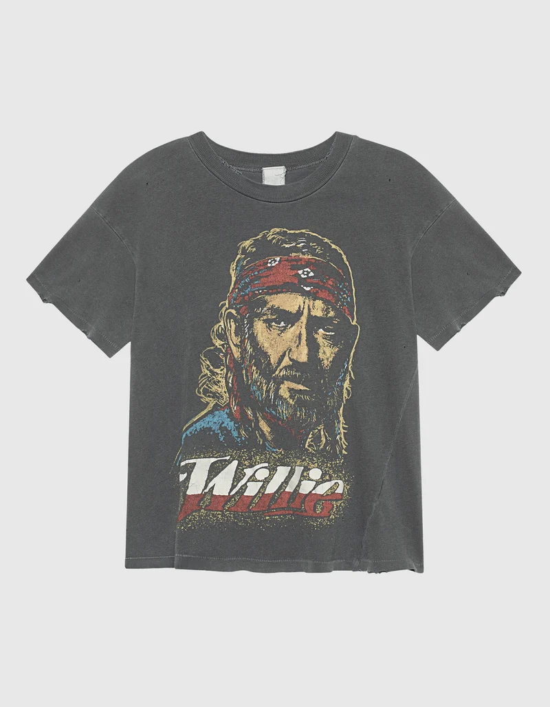 Bedrucktes T-Shirt im Vintage-Look