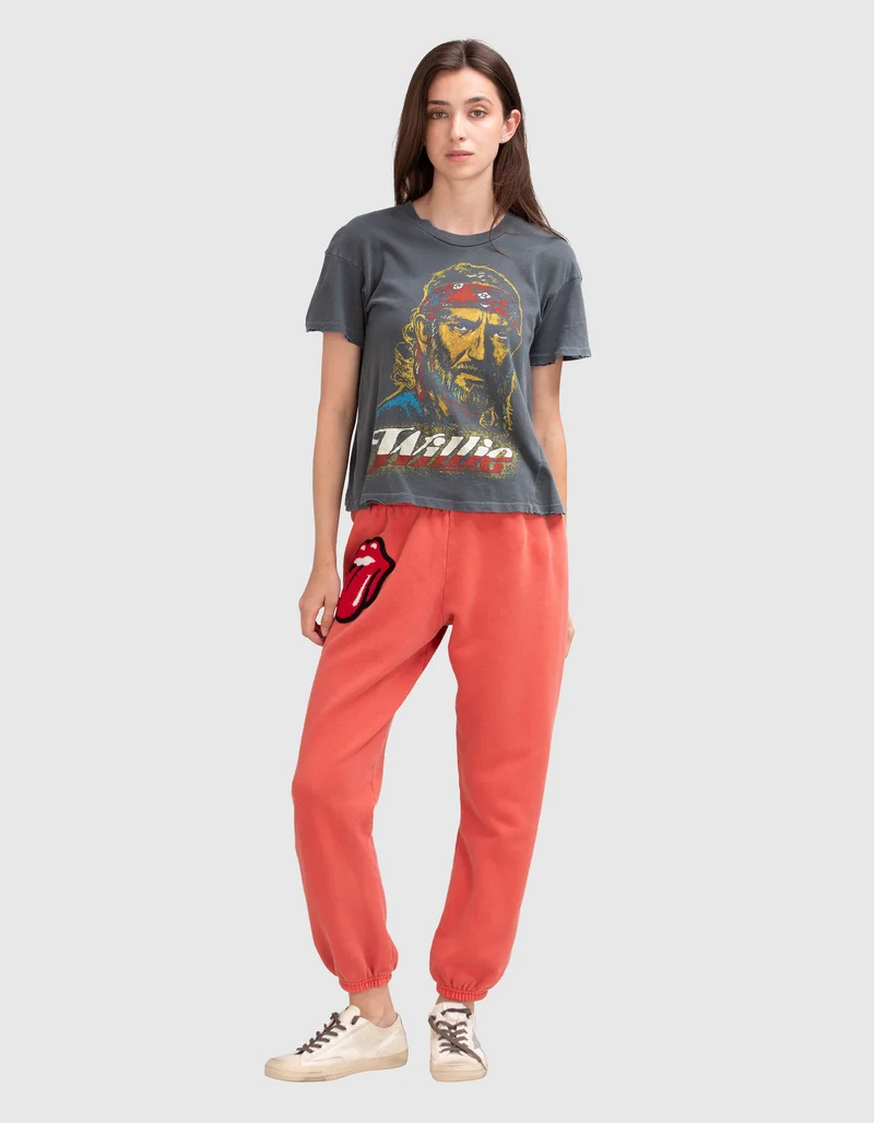 Bedrucktes T-Shirt im Vintage-Look