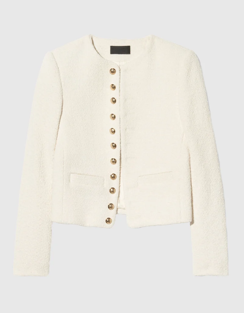 Cropped Bouclé-Blazer Patti