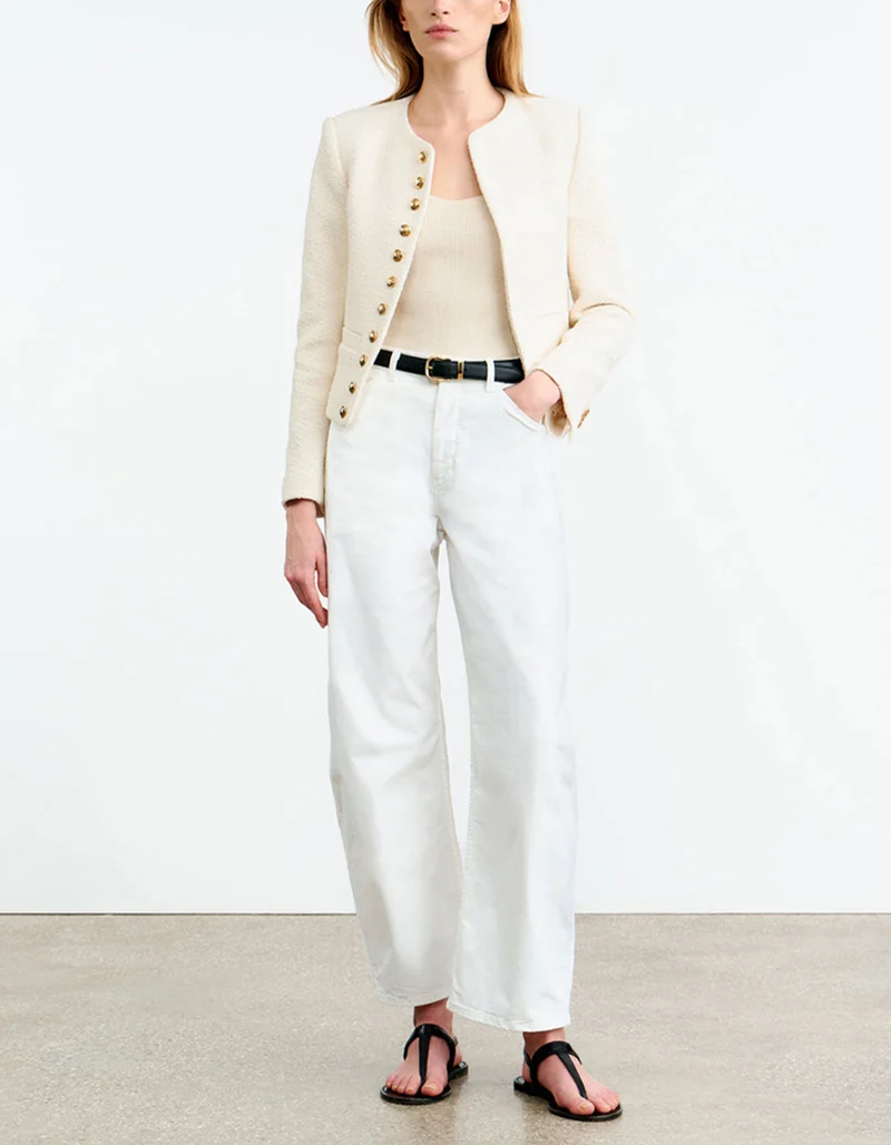 Cropped Bouclé-Blazer Patti